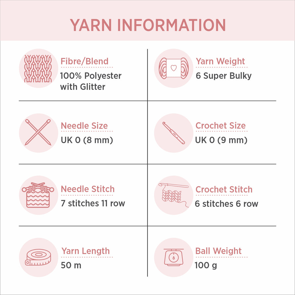 Blankie Glitter Knitting Yarn