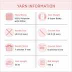 Blankie Glitter Knitting Yarn