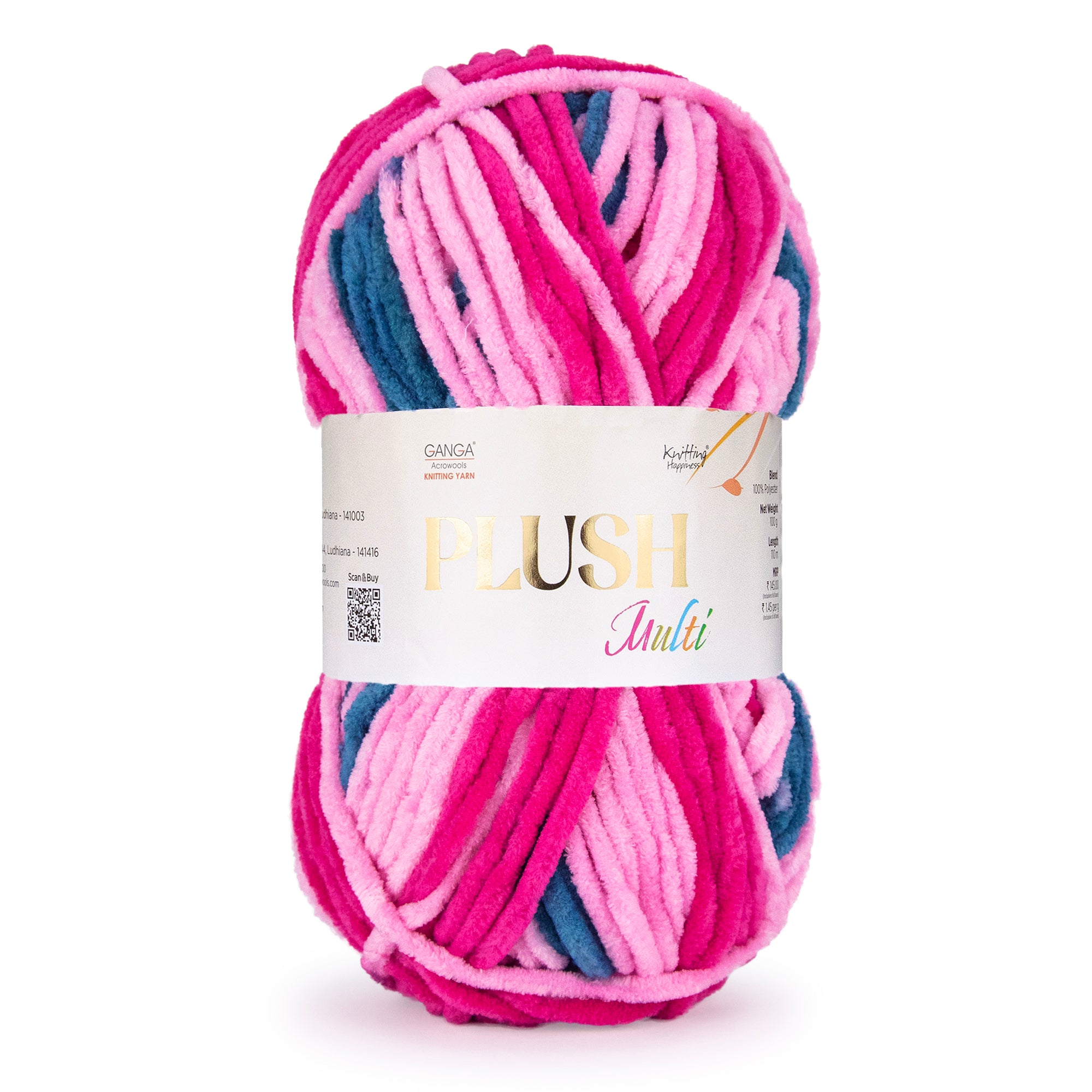Plush Multi Luxurious Chenille Yarn
