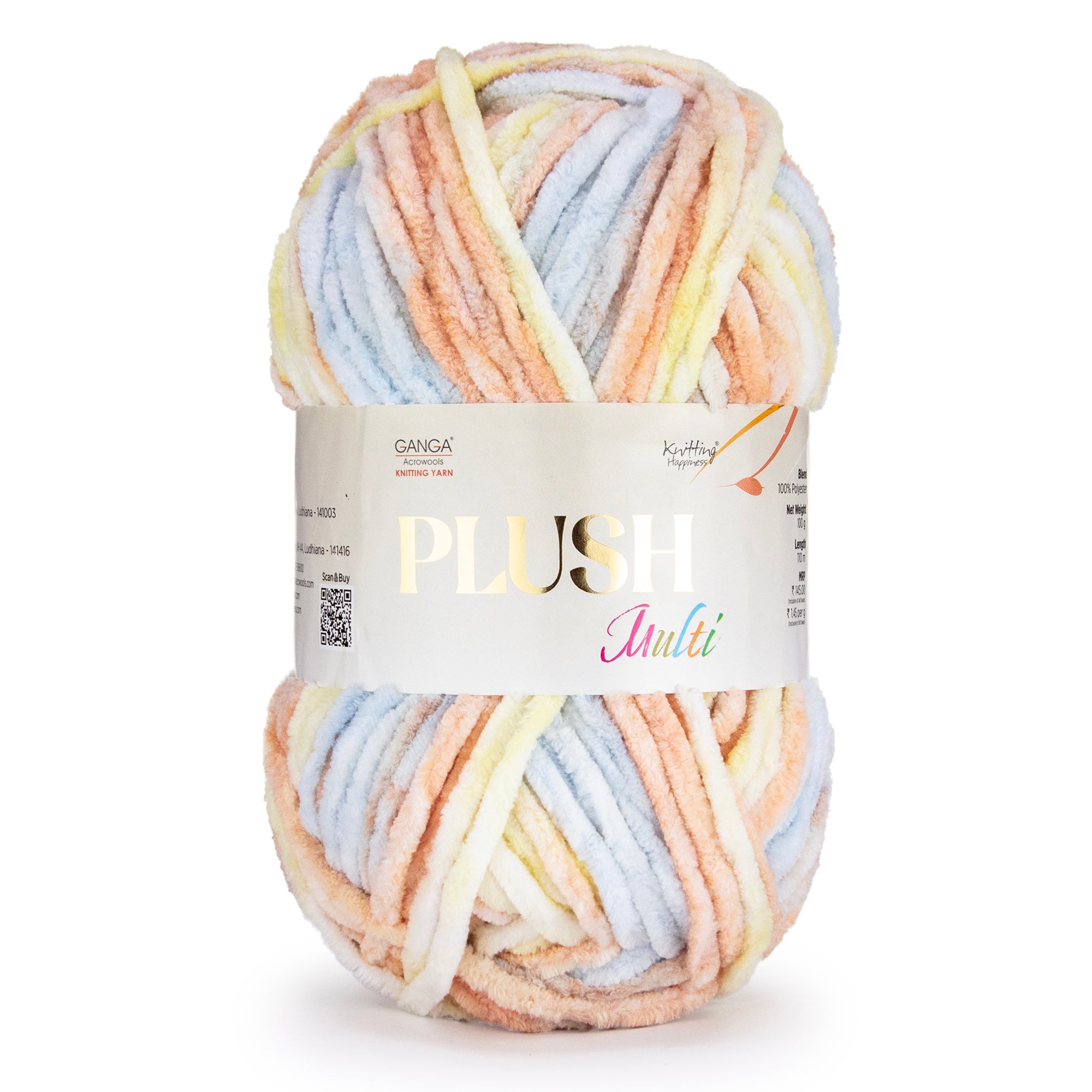 Plush Multi Luxurious Chenille Yarn