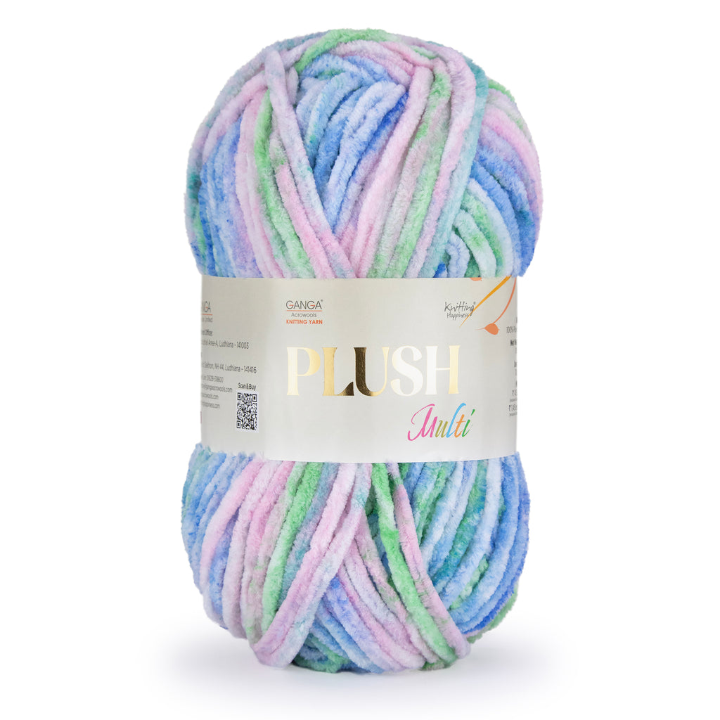 Plush Multi Luxurious Chenille Yarn
