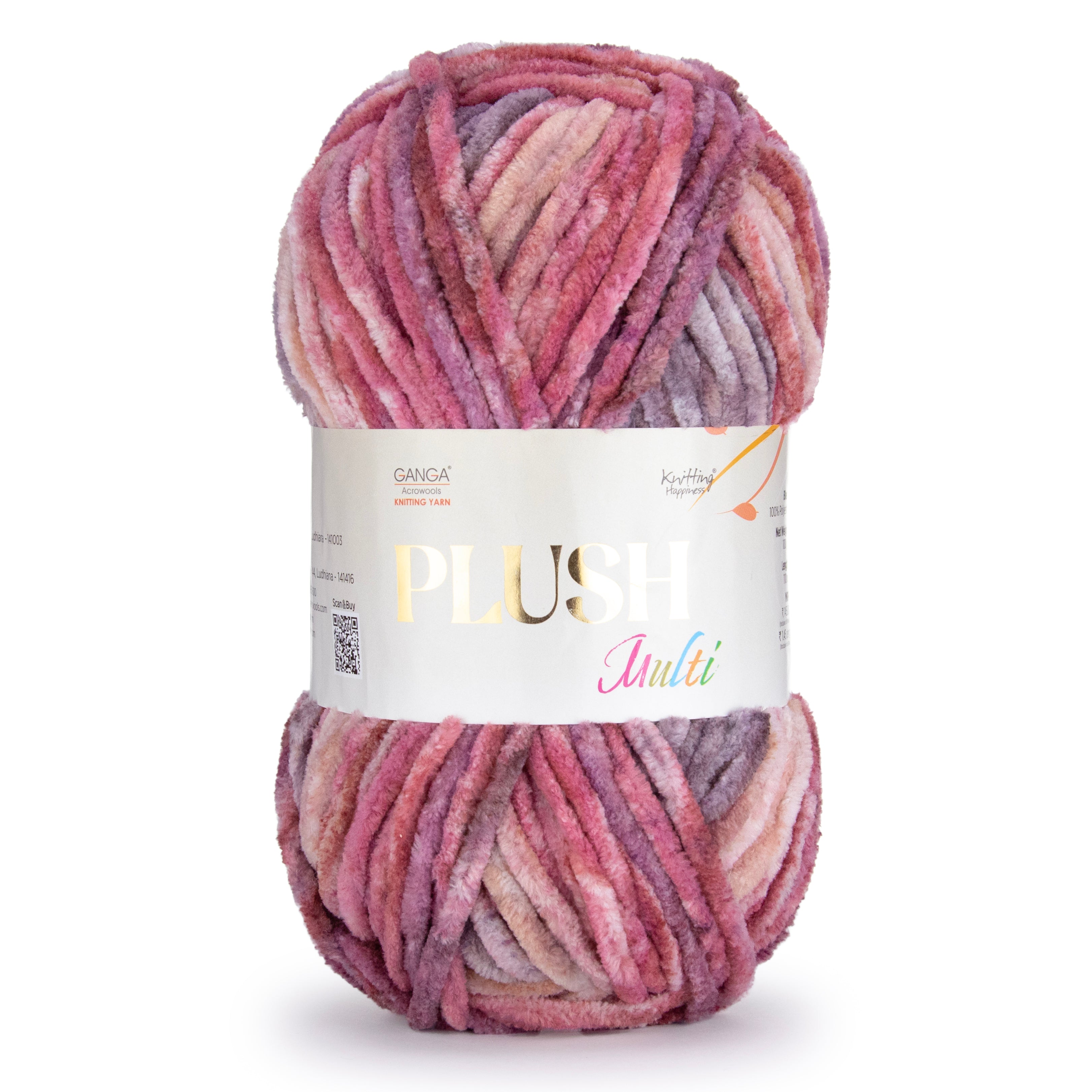 Plush Multi Luxurious Chenille Yarn