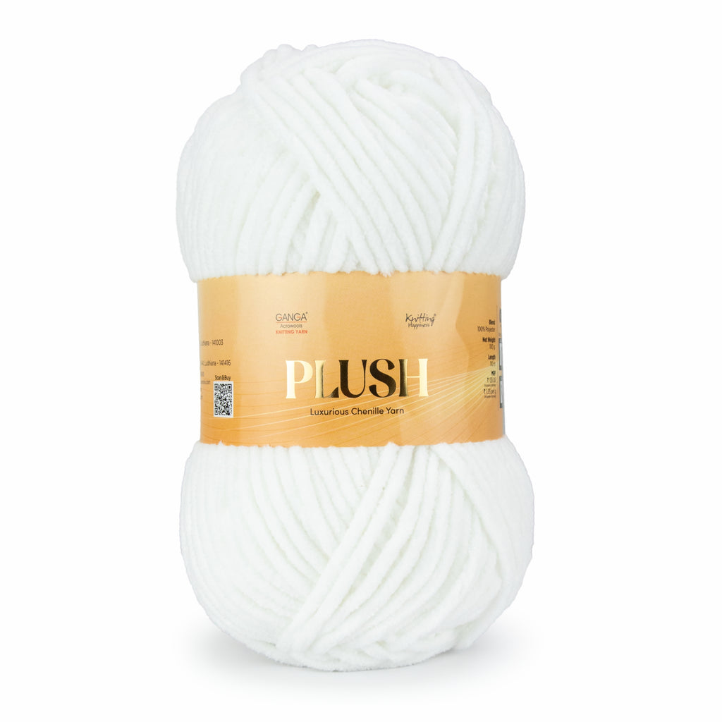 Plush Luxurious Chenille Yarn Pack of 2 balls (100 g * 2 = 200 g)