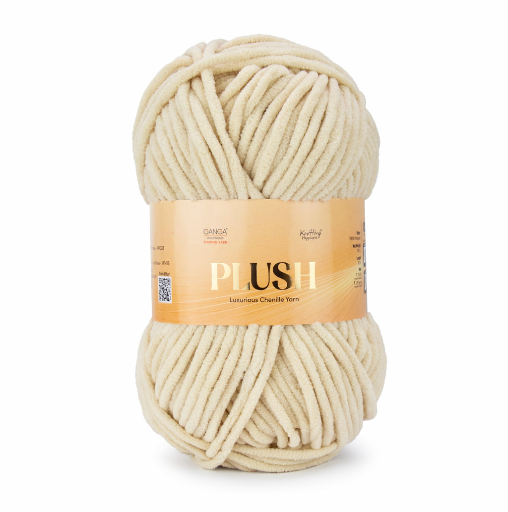 Plush Luxurious Chenille Yarn Pack of 2 balls (100 g * 2 = 200 g)