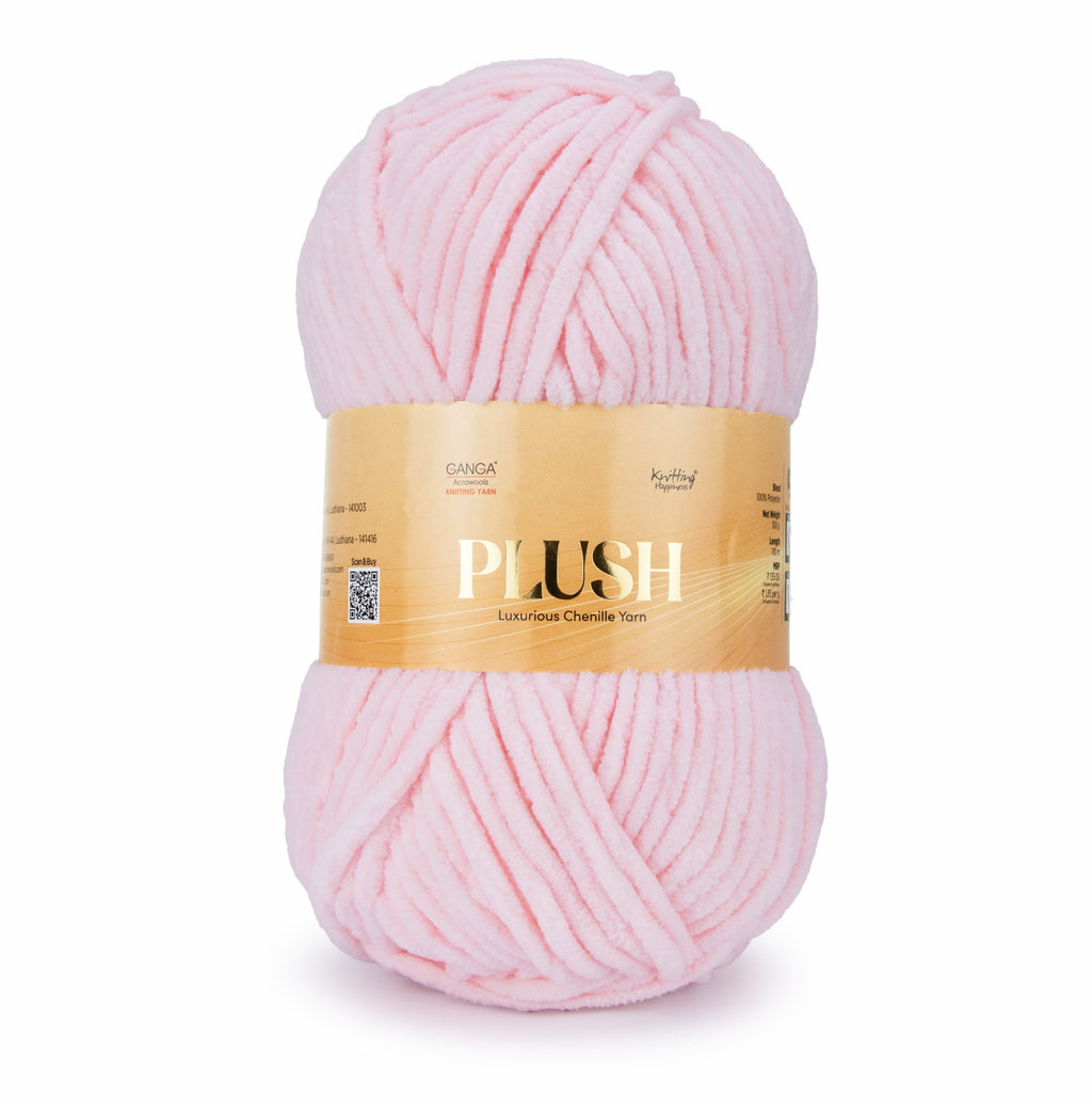 Plush Luxurious Chenille Yarn Pack of 2 balls (100 g * 2 = 200 g)