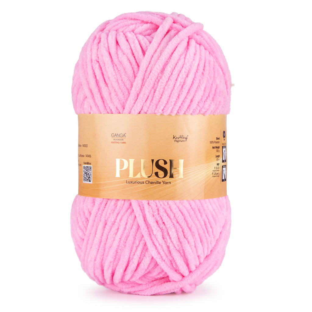 Plush Luxurious Chenille Yarn Pack of 2 balls (100 g * 2 = 200 g)