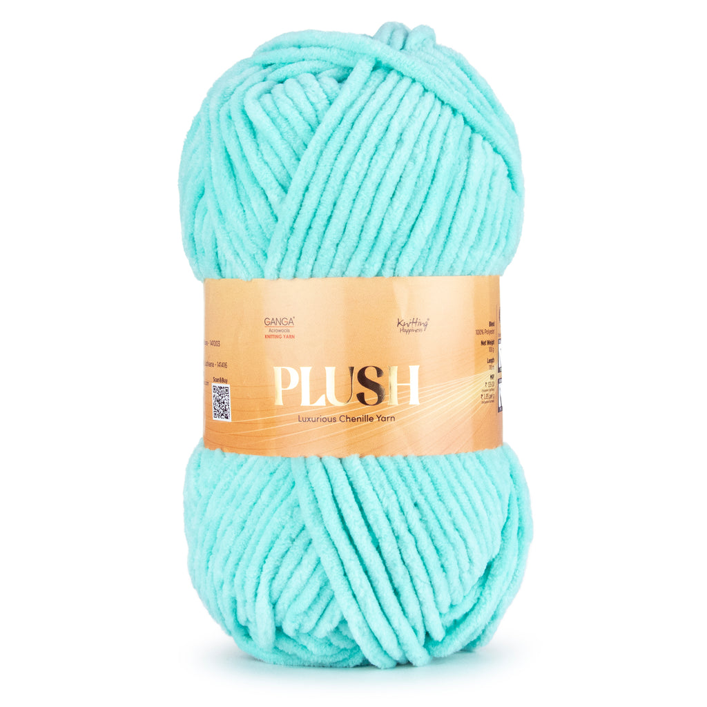Plush Luxurious Chenille Yarn Pack of 2 balls (100 g * 2 = 200 g)