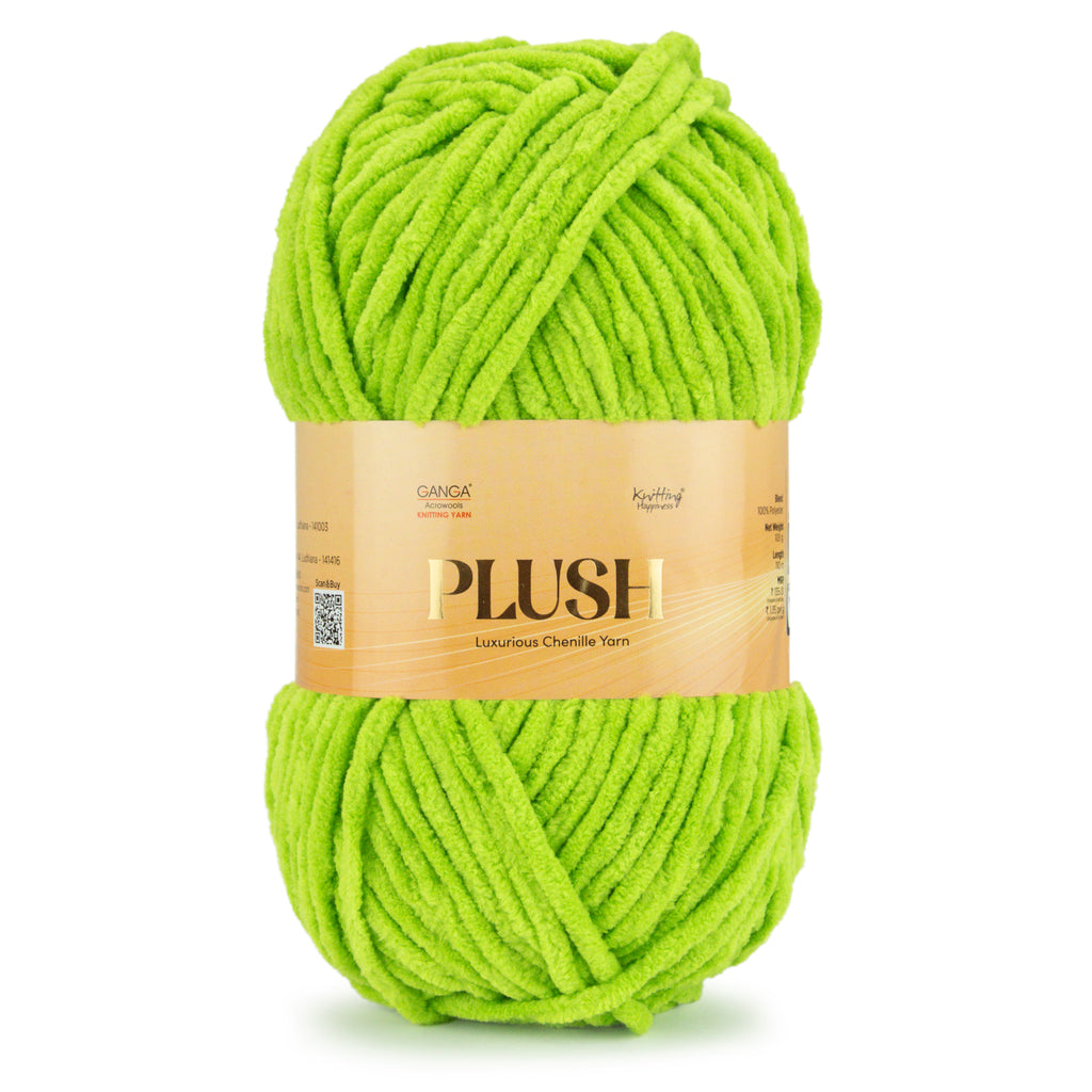 Plush Luxurious Chenille Yarn Pack of 2 balls (100 g * 2 = 200 g)