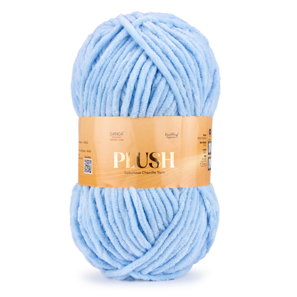 Plush Luxurious Chenille Yarn Pack of 2 balls (100 g * 2 = 200 g)