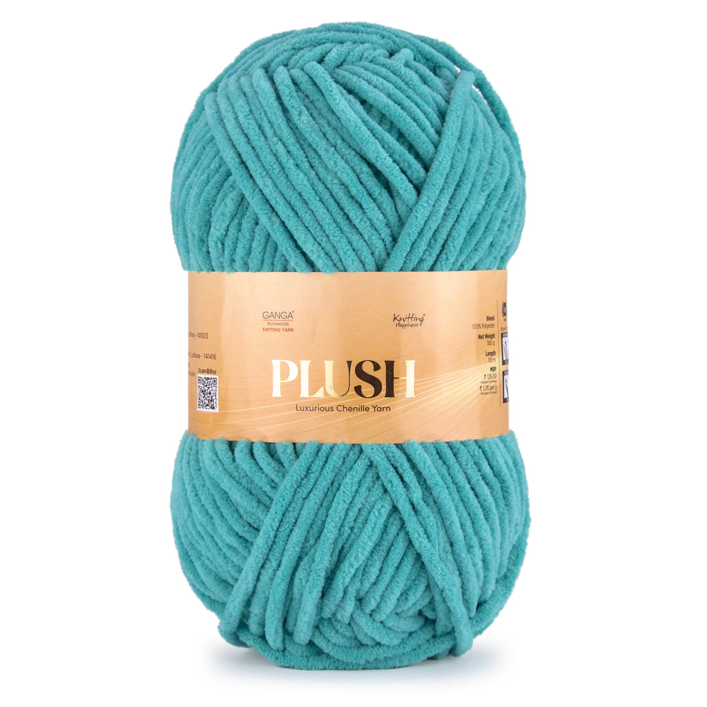 Plush Luxurious Chenille Yarn Pack of 2 balls (100 g * 2 = 200 g)