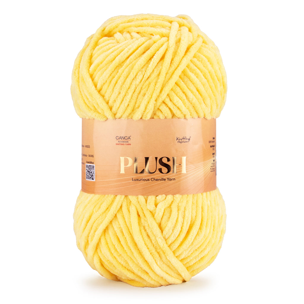 Plush Luxurious Chenille Yarn Pack of 2 balls (100 g * 2 = 200 g)