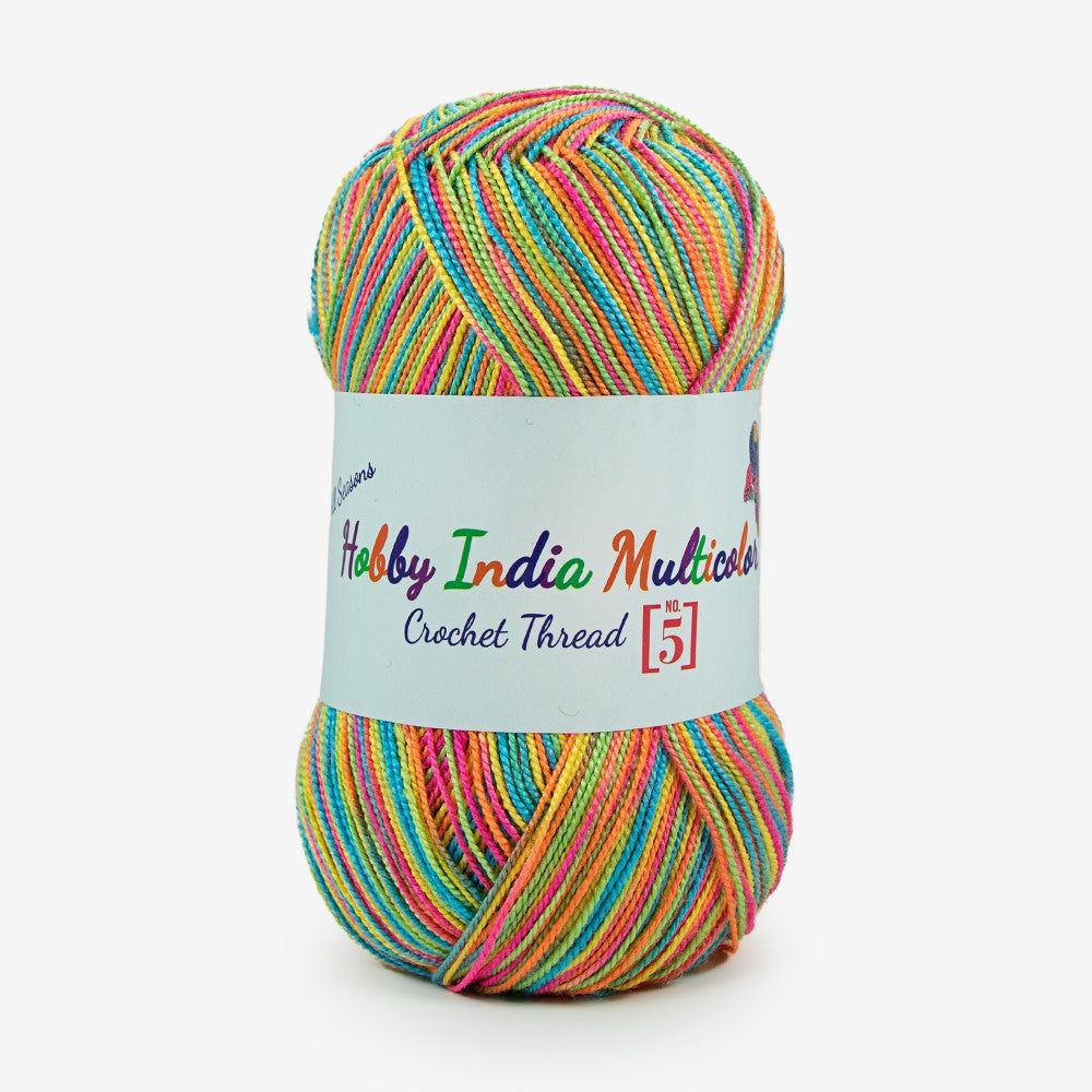 Hobby India Multicolor Crochet Thread