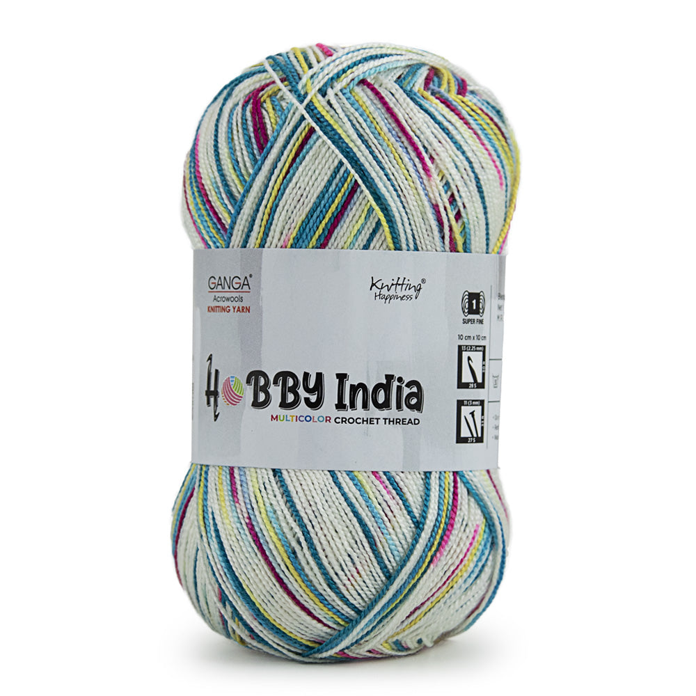 Hobby India Multicolor Crochet Thread