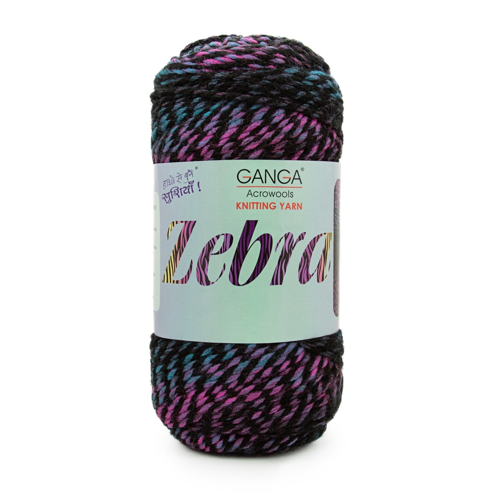 Zebra Multicolor Knitting Yarn