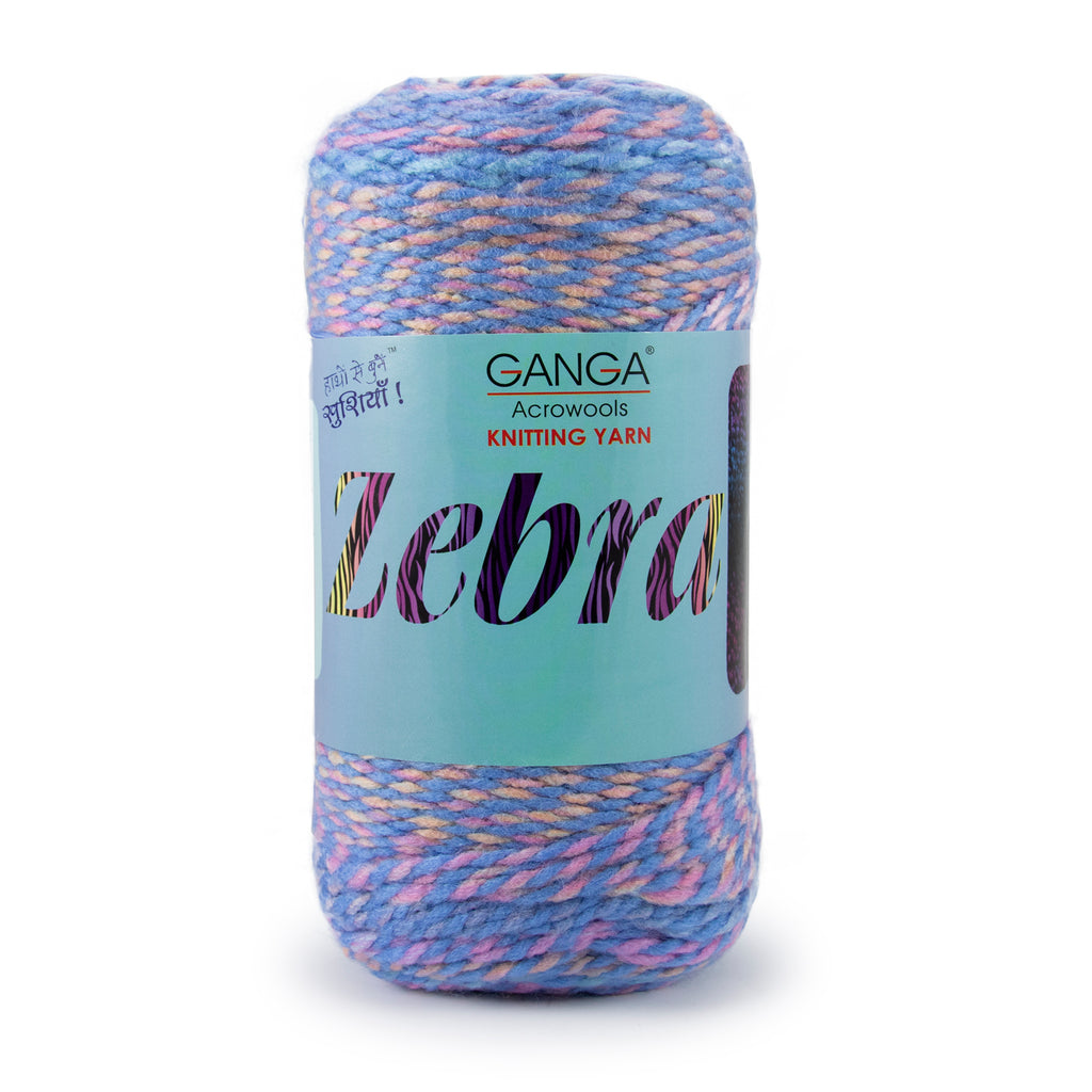Zebra Multicolor Knitting Yarn