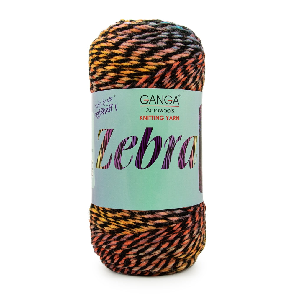 Zebra Multicolor Knitting Yarn