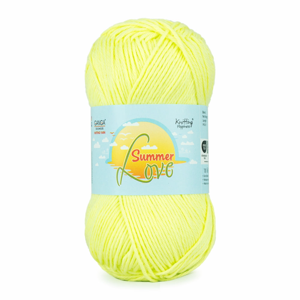 Summer Love Knitting Yarn Pack of 3 balls (50 g * 3 = 150 g)